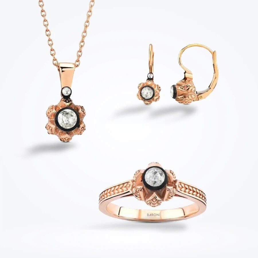 0.54 Karat Elmas Tektaş Set