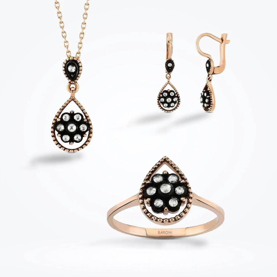 0.36 Karat Elmas Gül Set