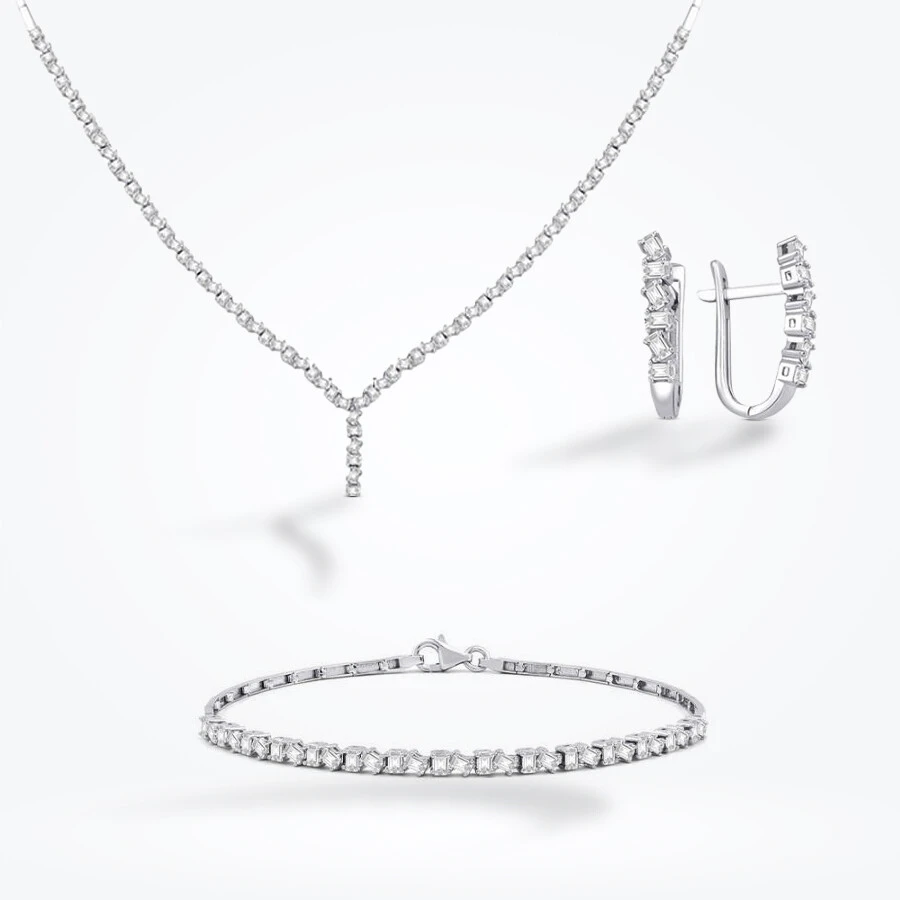 Altın Çapraz Baget Düğün Seti