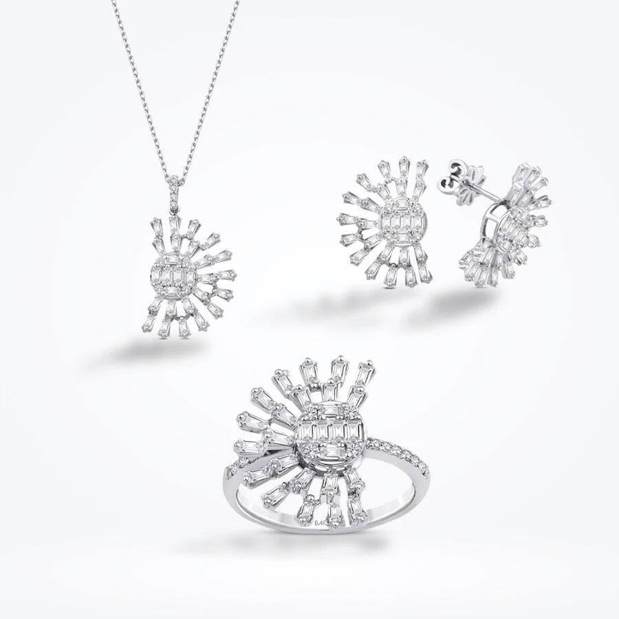 2.97 Karat Pırlanta Baget Set 