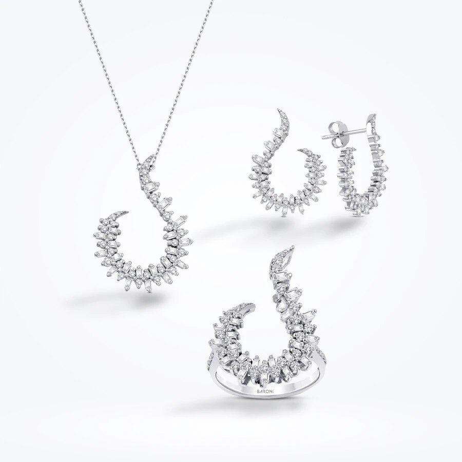 2.38 Karat Pırlanta Baget Set