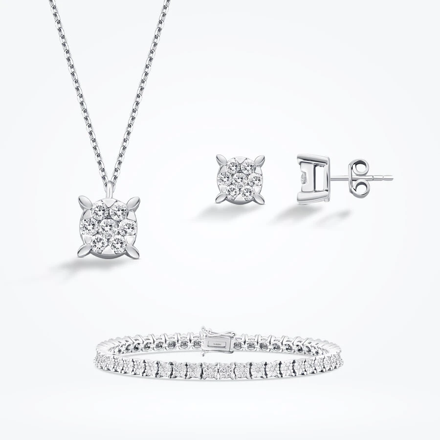 2.37 Karat Pırlanta Tektaş Set