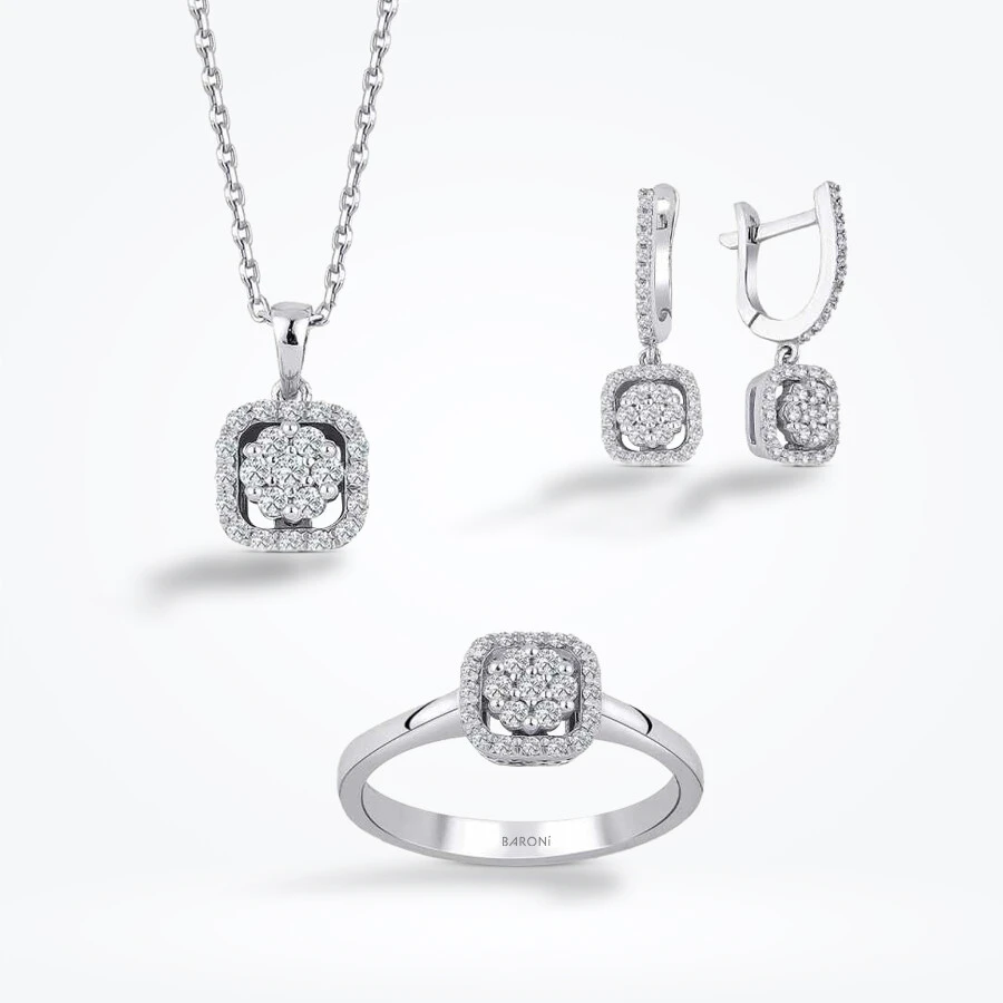 0.86 Karat Pırlanta Mini Set