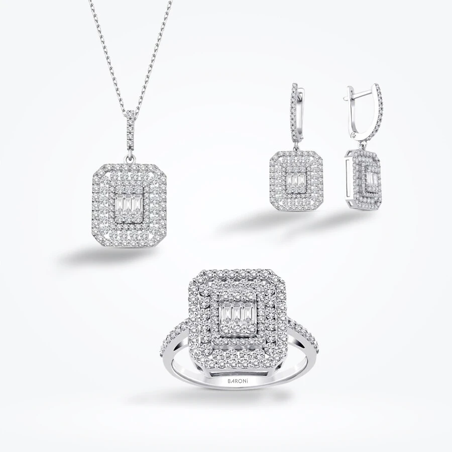 2.83 Karat Pırlanta Baget Set