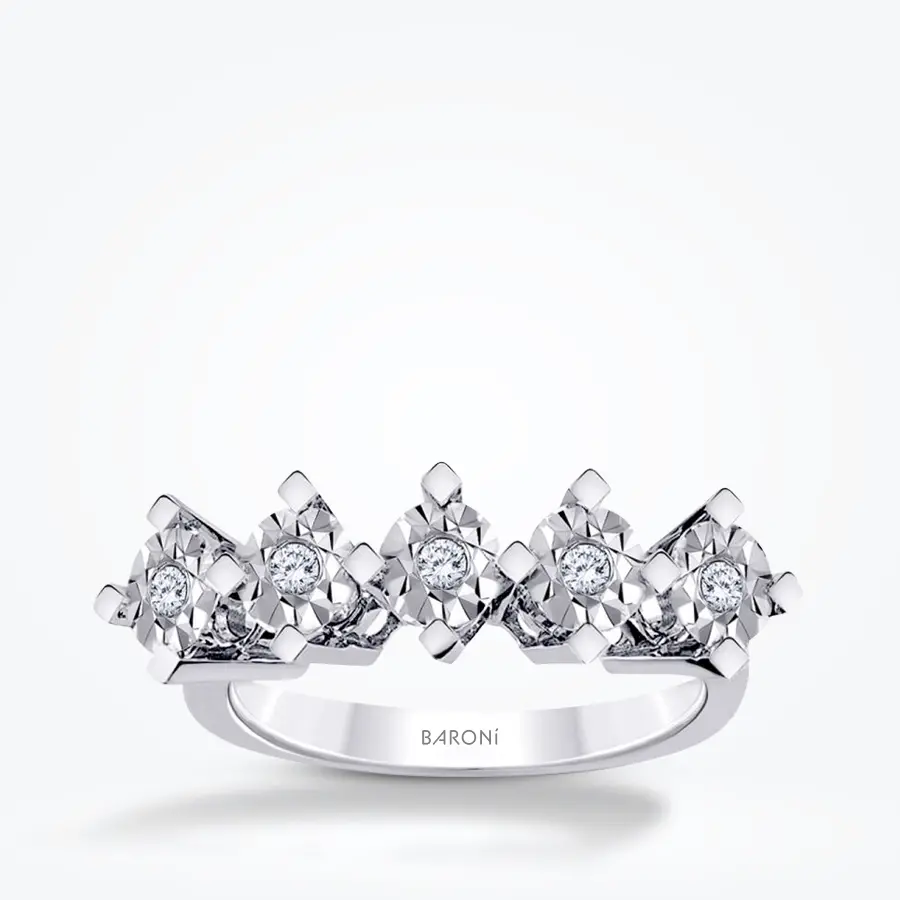 0.15 Karat Pırlanta Beştaş Yüzük - Baroni Diamond