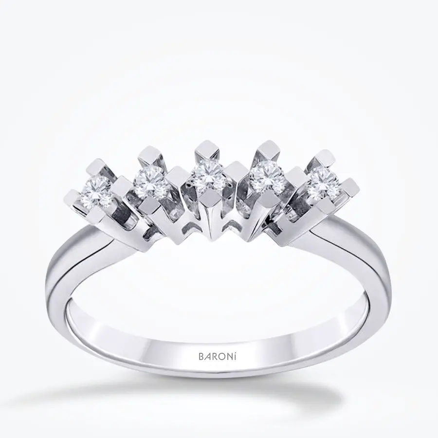 0.15 Karat Pırlanta Beştaş Yüzük - Baroni Diamond