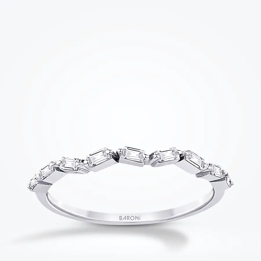 0.20 Karat Pırlanta Baget Yüzük - Baroni Diamond