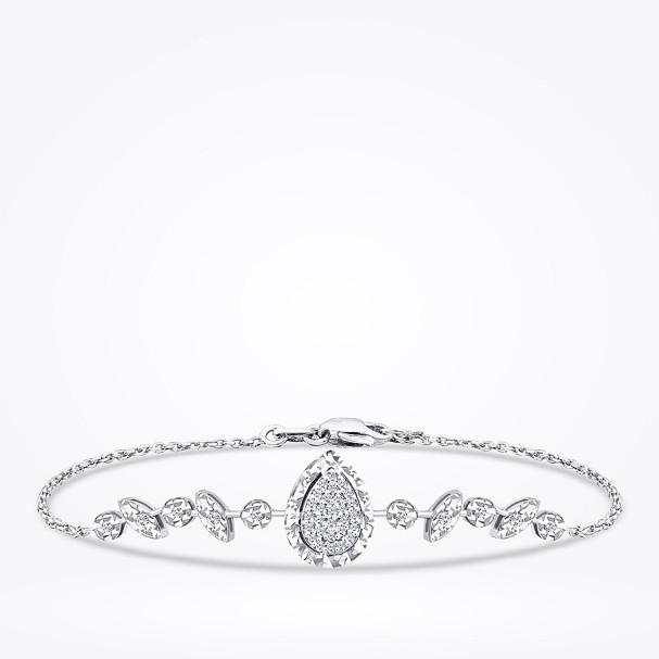 0.09 Karat Pırlanta Damla Bileklik - Baroni Diamond