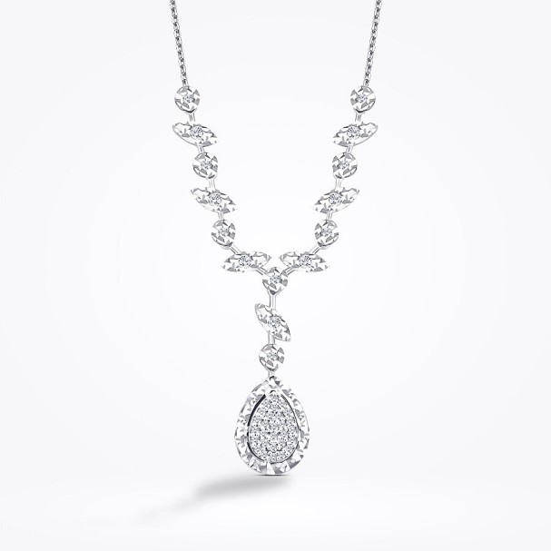 0.10 Karat Pırlanta Damla Gerdanlık - Baroni Diamond