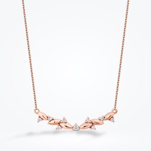 0.10 Karat Pırlanta Yuvarlak Taşlı Kolye - Baroni Diamond