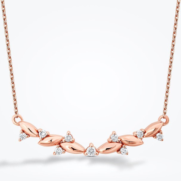 0.10 Karat Pırlanta Yuvarlak Taşlı Kolye - Baroni Diamond (1)