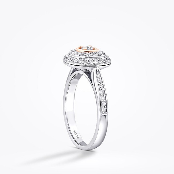 0.60 Karat Pırlanta İki Renkli Yüzük - Baroni Diamond (1)