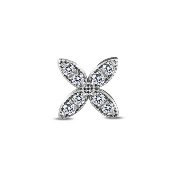 0.04 Karat Pırlanta Çiçek Tragus Küpe - Baroni Diamond