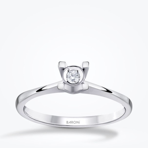 0.04 Karat Pırlanta Tektaş Yüzük - Baroni Diamond