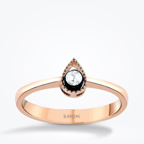 0.05 Karat Elmas Tektaş Yüzük - Baroni Diamond