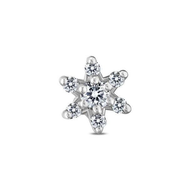 0.05 Karat Pırlanta Yıldız Tragus Küpe - Baroni Diamond