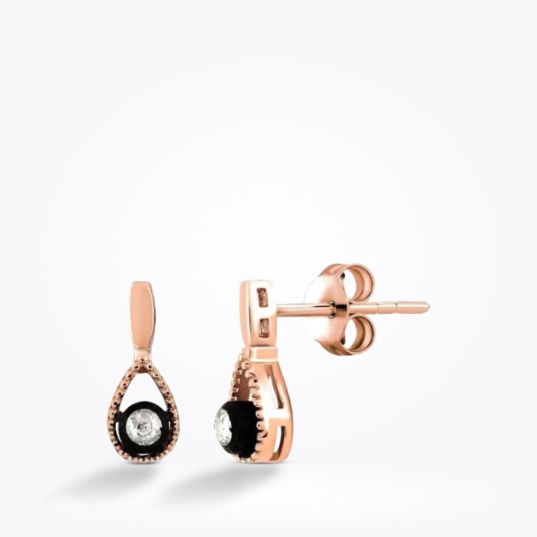 0.08 Karat Elmas Küpe - Baroni Diamond