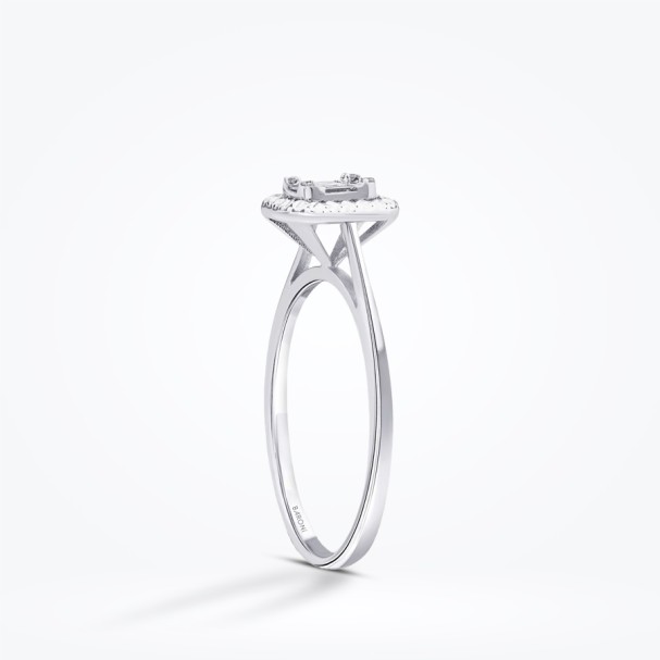 0.08 Karat Pırlanta Baget Yüzük - Baroni Diamond (1)
