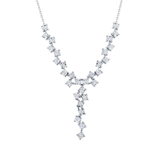 0.09 Karat Pırlanta Taşlı Modern Kolye - Baroni Diamond
