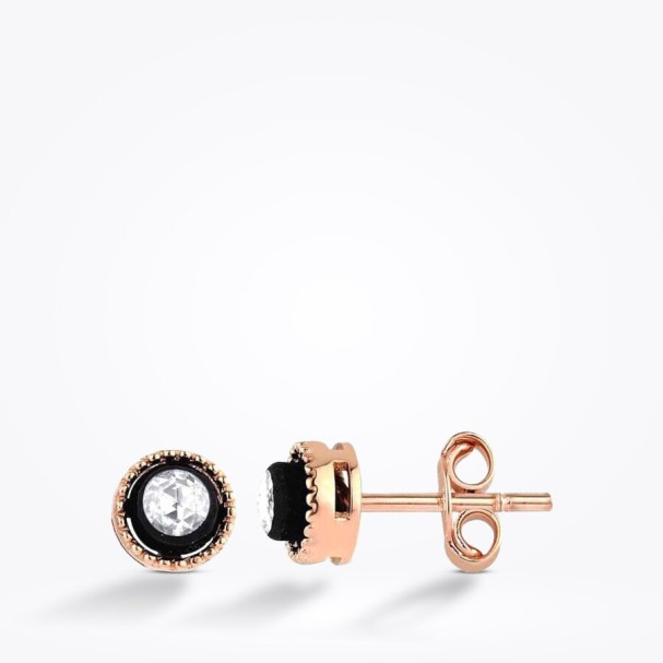 0.10 Karat Elmas Küpe - Baroni Diamond