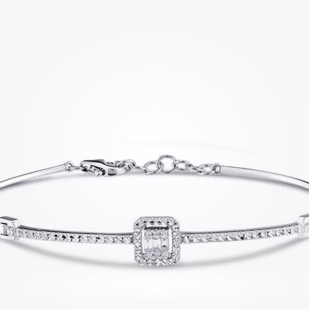 0.10 Karat Pırlanta Baget Kelepçe - Baroni Diamond (1)