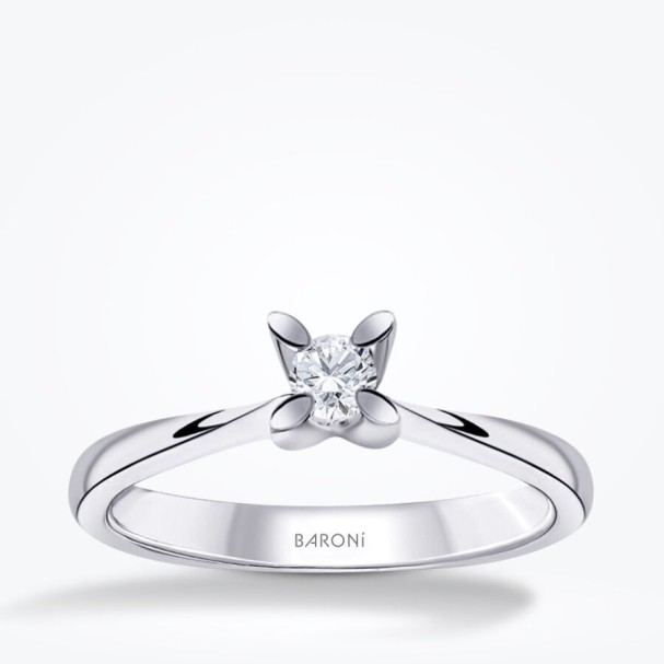 0.10 Karat Pırlanta Tektaş Yüzük - Baroni Diamond