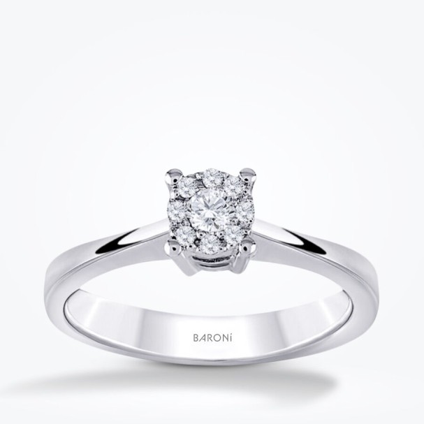 0.10 Karat Pırlanta Tektaş Yüzük - Baroni Diamond