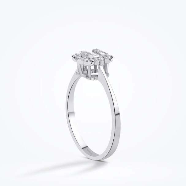 0.13 Karat Pırlanta Baget Yüzük - Baroni Diamond (1)