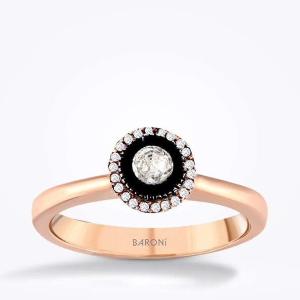 0.14 Karat Elmas Pırlanta Tektaş Yüzük - Baroni Diamond