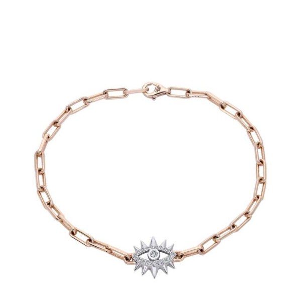 0.14 Karat Pırlanta Göz Rose Bileklik - Baroni Diamond