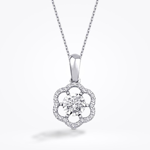 0.15 Karat Pırlanta Trend Tektaş Kolye - Baroni Diamond