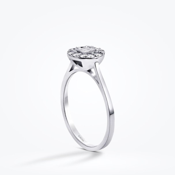 0.17 Karat Pırlanta Baget Yüzük - Baroni Diamond (1)