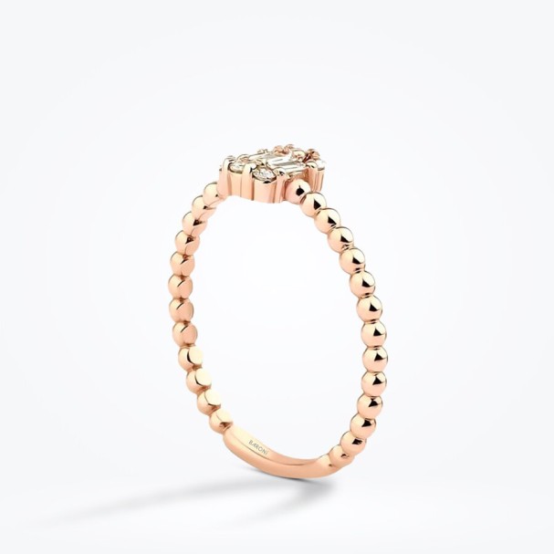 0.17 Karat Pırlanta Baget Yüzük - Baroni Diamond (1)