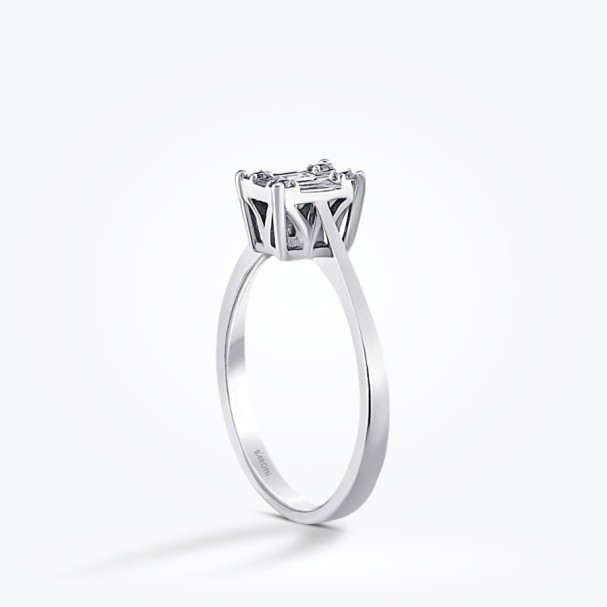 0.17 Karat Pırlanta Baget Yüzük - Baroni Diamond (1)