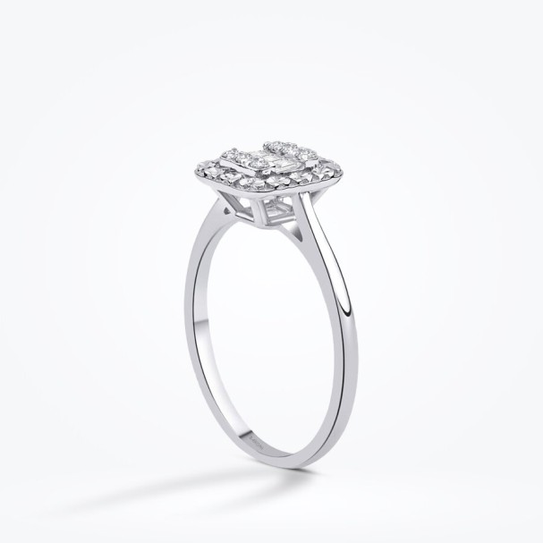 0.18 Karat Pırlanta Baget Yüzük - Baroni Diamond (1)