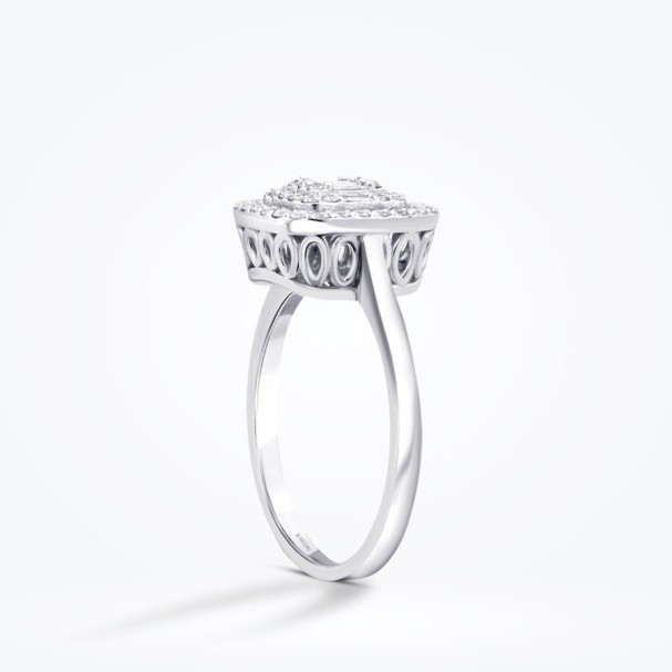 0.18 Karat Pırlanta Baget Yüzük - Baroni Diamond (1)