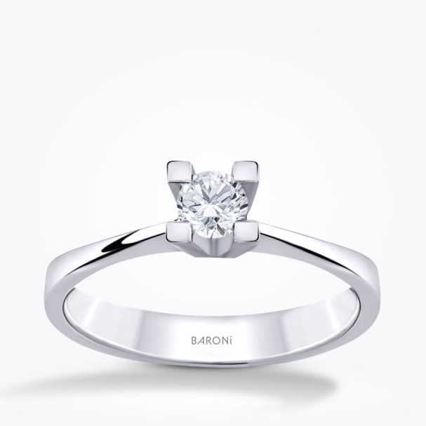 0.18 Karat Pırlanta Tektaş Yüzük - Baroni Diamond