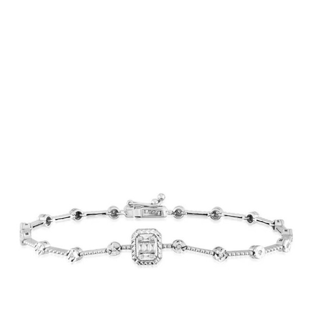 0.19 Karat Pırlanta Baget Bileklik - Baroni Diamond
