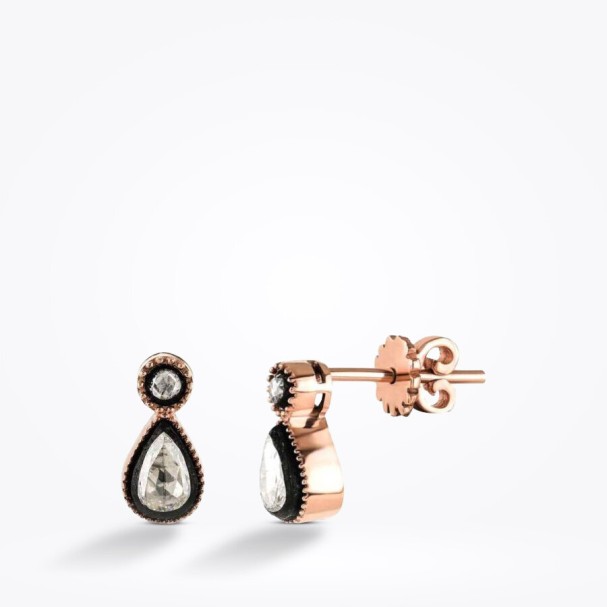 0.20 Karat Elmas Damla Küpe - Baroni Diamond