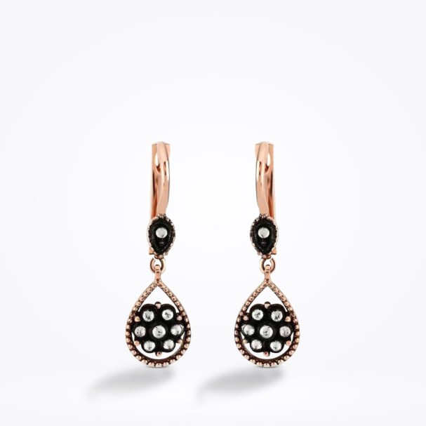 0.20 Karat Elmas Gül Küpe - Baroni Diamond (1)