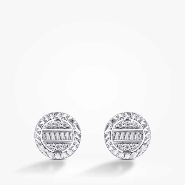 0.20 Karat Pırlanta Baget Küpe - Baroni Diamond (1)