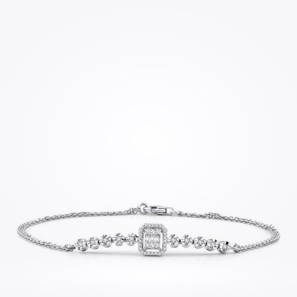 0.21 Karat Pırlanta Baget Bileklik - Baroni Diamond