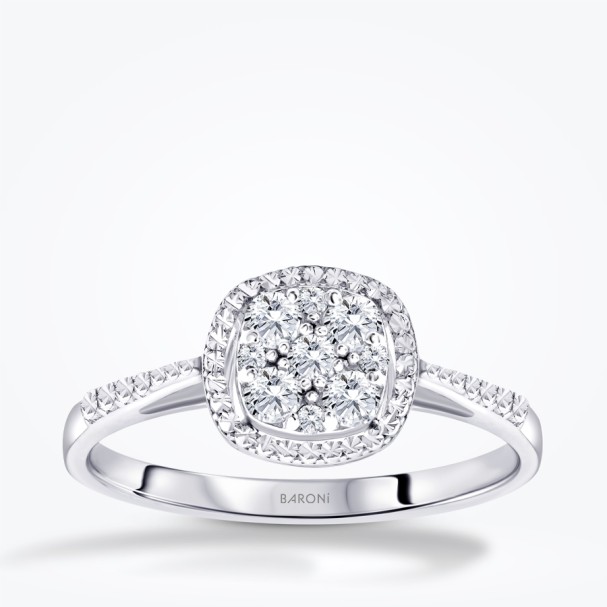 0.21 Karat Pırlanta Illusion Yüzük - Baroni Diamond