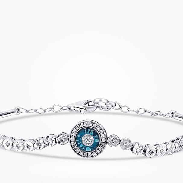 0.21 Karat Pırlanta Turkuaz Kelepçe - Baroni Diamond (1)