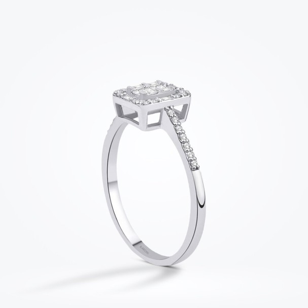 0.22 Karat Pırlanta Baget Yüzük - Baroni Diamond (1)