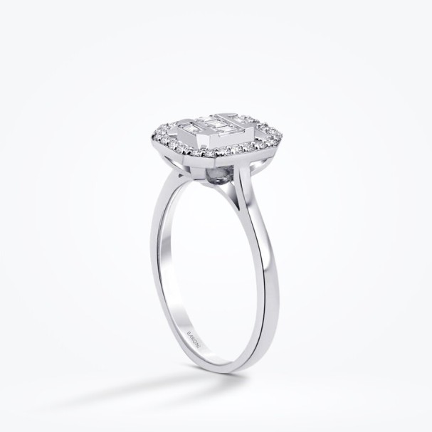 0.23 Karat Pırlanta Baget Yüzük - Baroni Diamond (1)