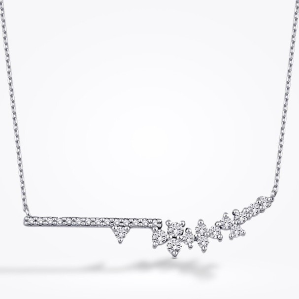 0.24 Karat Pırlanta Minimal Taşlı Kolye - Baroni Diamond (1)