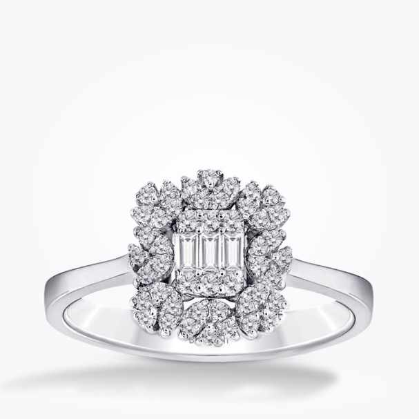 0.25 Karat Pırlanta Baget Yüzük - Baroni Diamond