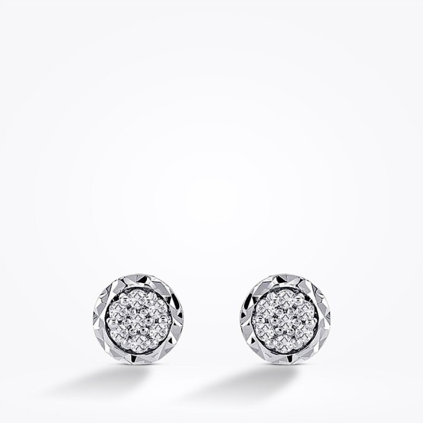 0.25 Karat Pırlanta Efektli Küpe - Baroni Diamond (1)