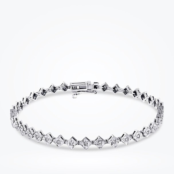 0.25 Karat Pırlanta Su Yolu Bileklik - Baroni Diamond